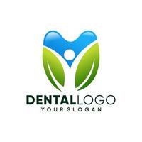 vector creativo del logotipo de la clínica dental. icono de símbolo dental abstracto con estilo de diseño moderno.