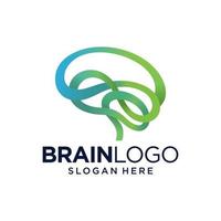 Brain Logo Design Vector Template