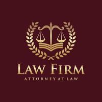 Law firm logo design vector template