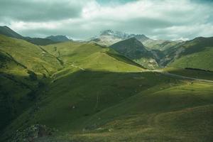 A beautiful landscape photography with Caucasus Mountains in Georgia. photo