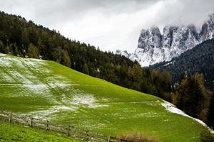 Beautiful mountain scenery in the Alps photo
