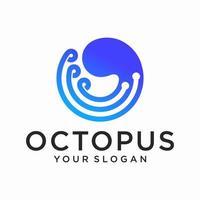 Octopus Digital Technology Logo vector illustration