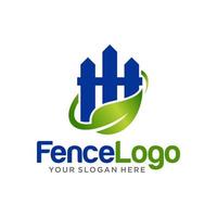 Modern Fence logo design Vector template
