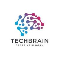 Brain Logo Design Vector Template