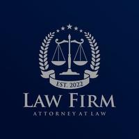 Law firm logo design vector template