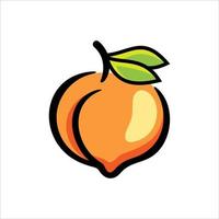 Peach Butt logo design vector illustration