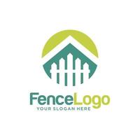 Modern Fence logo design Vector template