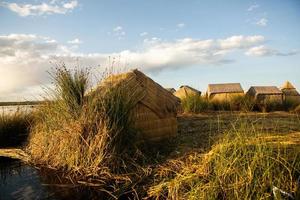 Lake Titicaca is the largest lake in South America and the highest navigable lake in the world. photo