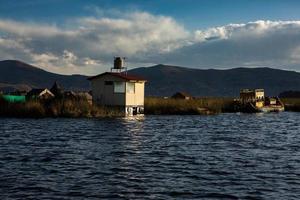 Lake Titicaca is the largest lake in South America and the highest navigable lake in the world. photo