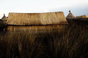 Lake Titicaca is the largest lake in South America and the highest navigable lake in the world. photo