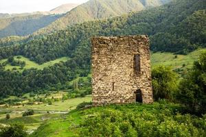 A beautiful landscape photography with Caucasus Mountains in Georgia. photo