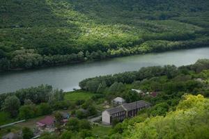 The village of Stroiesti is a very picturesque rural town in the Republic of Moldova, located on the banks of the Dniester River photo