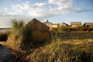 Lake Titicaca is the largest lake in South America and the highest navigable lake in the world. photo