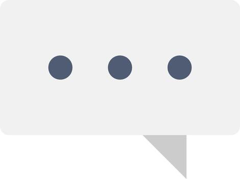 Comment semi flat color vector object