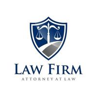 Law firm logo design vector template