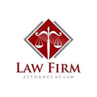 Law firm logo design vector template