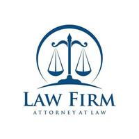 Law firm logo design vector template