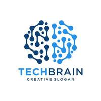 Brain Logo Design Vector Template