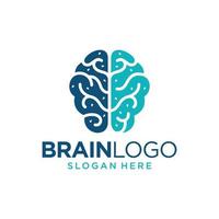 Brain Logo Design Vector Template