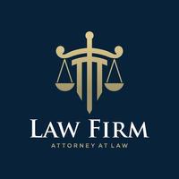 símbolo de la ley de justicia premium. bufete de abogados, bufetes de abogados, servicios de abogados, inspiración para el diseño de logotipos de lujo.