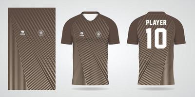 brown football jersey sport design template vector