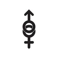 Gender icon vektor illustration design vector