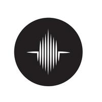 sound wave logo vector