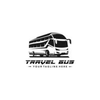 Travel Bus Logo Template with white Background. Suitable for your design need, logo, illustration, animation, etc. vector