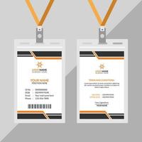 plantilla de diseño de tarjeta de identificación, diseño de tarjeta de empleado vector