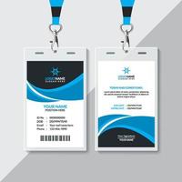 ID Card Design Template vector