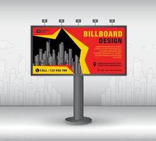 Billboard template design, banner design template vector