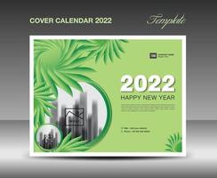 Cover Desk Calendar 2020 template, Cover Design, flyer, ads, booklet, catalog, newsletter, book cover, Green flowers nature concept, Booklet, advertisement, printing, Business template, Vector