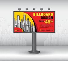 Billboard template design, banner design template vector