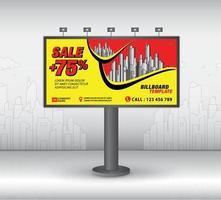 Billboard template design, banner design template vector