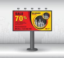 Billboard template design, banner design template vector