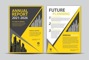 Annual report Cover design, Brochure Flyer template, Business cover background, brochure layout, Cover template, modern creative design, Advertisement, Magazine ads, Yellow abstract background vector