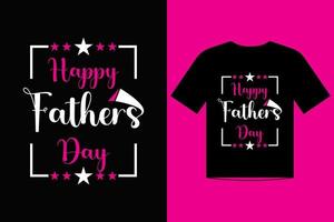 Happy fathers day t-shirt template design vector for all