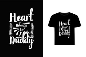 Fathers day quotes t-shirt template design vector