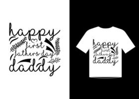 vector de diseño de plantilla de camiseta de citas del día del padre