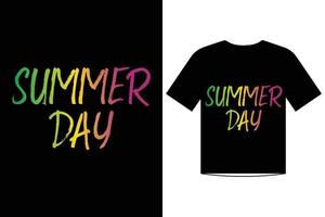 vector de plantilla de diseño de camiseta de fiesta de verano para el día de verano y el tiempo de fiesta de verano