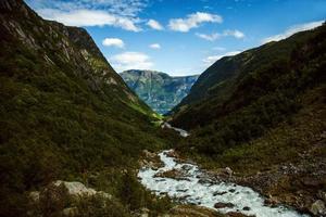 Colorful mountain scenes in Norway. Beautiful landscape of Norway, Scandinavia. Norway mountain landscape. Nature in summer. photo