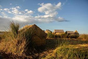 Lake Titicaca is the largest lake in South America and the highest navigable lake in the world. photo