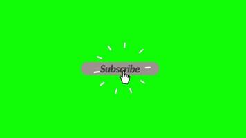 This is Subscribe Button with Green Screen. Subscriber Button Icon with White Cursor. video