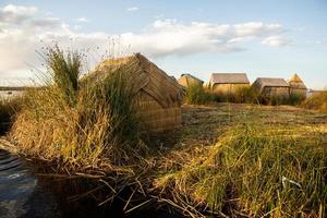 Lake Titicaca is the largest lake in South America and the highest navigable lake in the world. photo