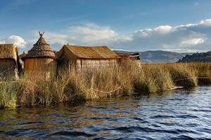 Lake Titicaca is the largest lake in South America and the highest navigable lake in the world. photo