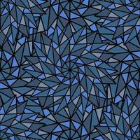 ABSTRACT BLUE VECTOR SEAMLESS BACKGROUND WITH COMPLEX GEOMETRIC STARS IN THE FORM OF A KALEIDOSCOPE