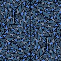 ABSTRACT BLUE VECTOR SEAMLESS BACKGROUND WITH COMPLEX GEOMETRIC STARS IN THE FORM OF A KALEIDOSCOPE