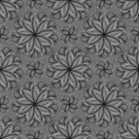 GREY SEAMLESS VECTOR BACKGROUND WITH PAISLEY PATTERN