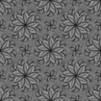 GREY SEAMLESS VECTOR BACKGROUND WITH PAISLEY PATTERN