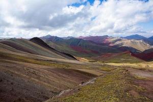 The Andes, Andes Mountains or Andean are the longest continental mountain range in the world. Beautiful mountain landscape in Peru photo